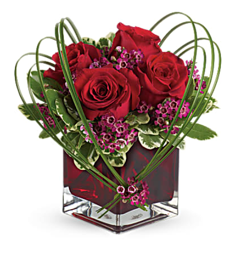 Sweet Thoughts Bouquet with Red Roses