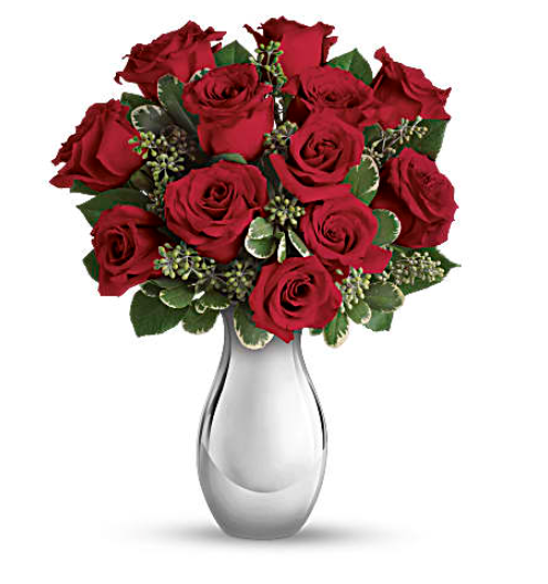 True Romance Bouquet with Red Roses