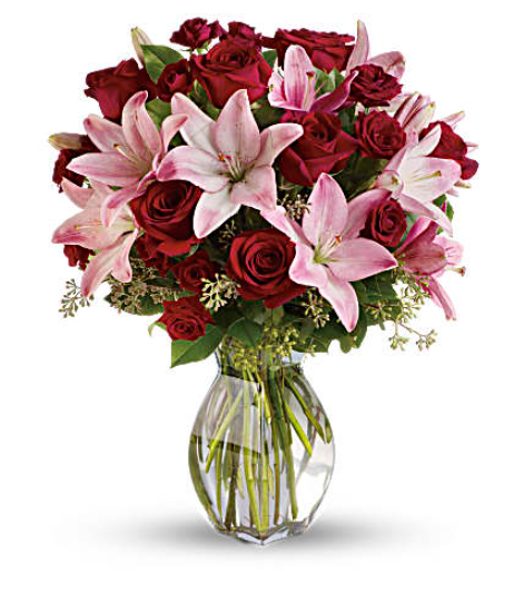 Lavish Love Bouquet with Long Stemmed Red Roses