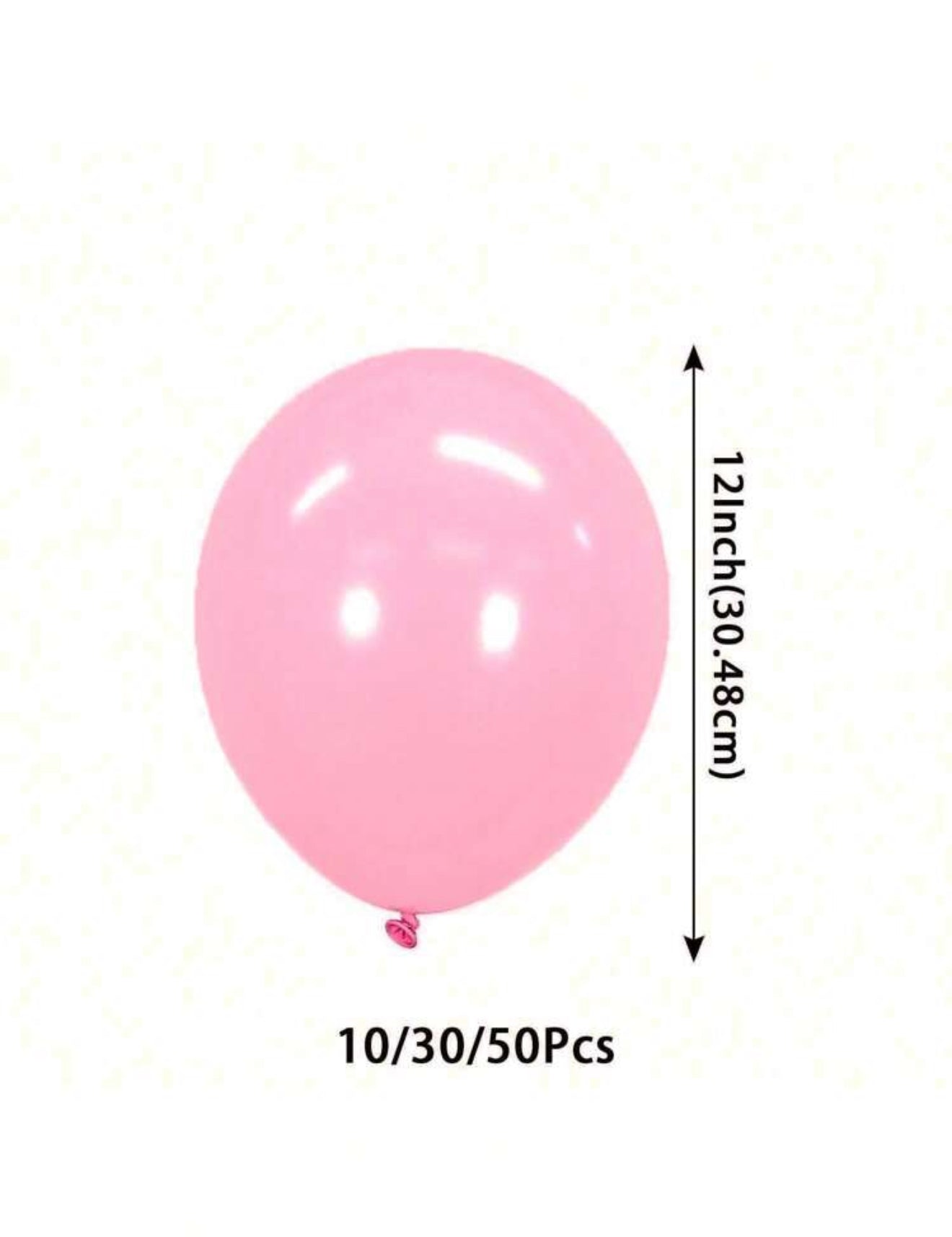 Pink Latex Balloons 12" + Helium