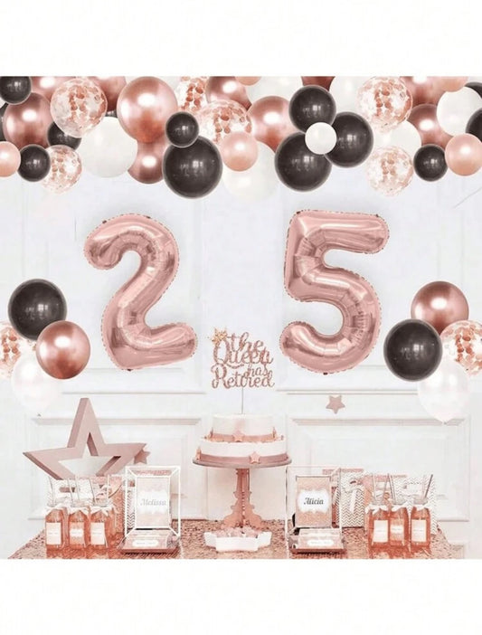 Silk Pink Latex Balloons 12" + Helium
