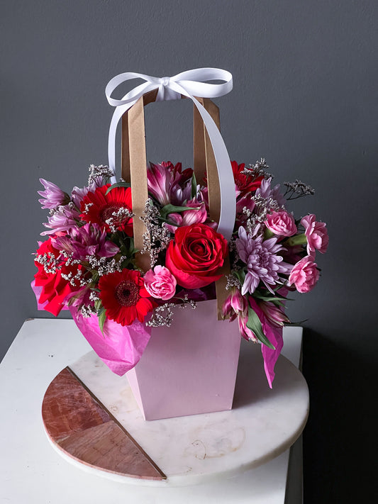 Flower Bag -  Red