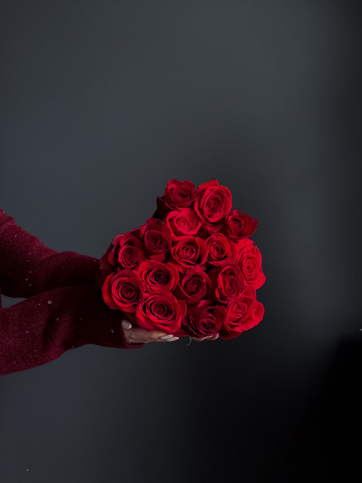 Red Roses in the Heart Box