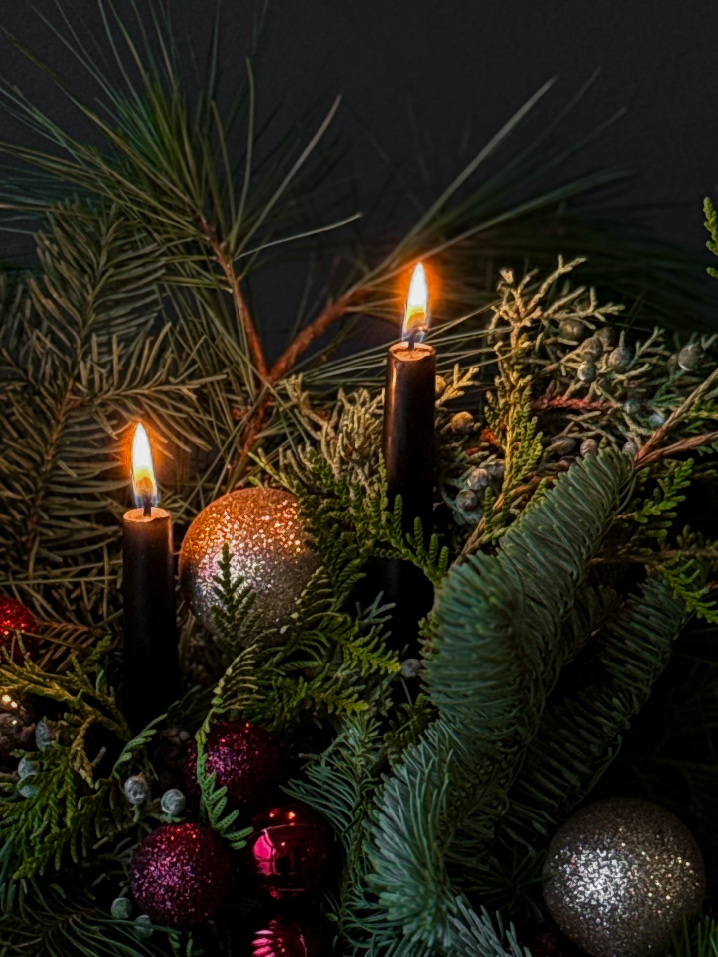 #5 Marble Holiday Arrangement – Black & White Mood