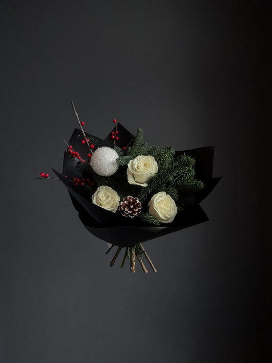 Holiday Bouquet – Black & Ivory Edition