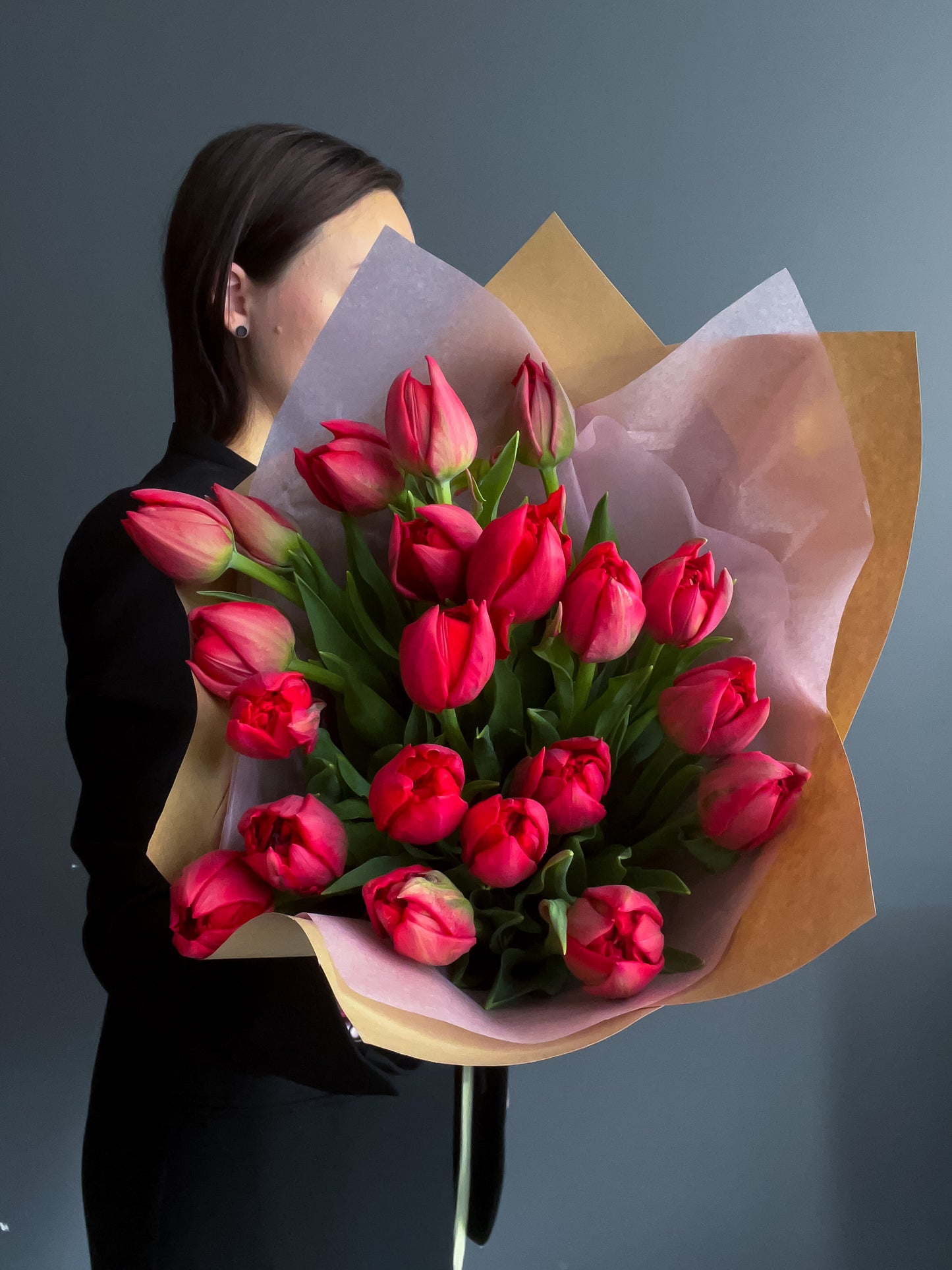 Red (double) tulips, 20pcs