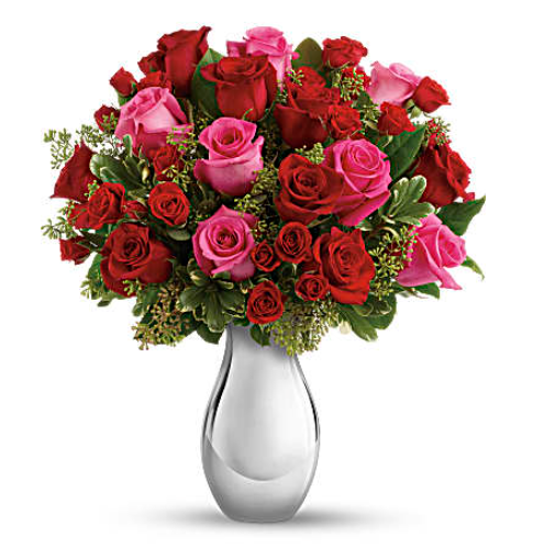 True Romance Bouquet with Red Roses