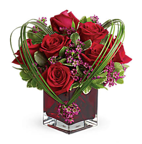 Sweet Thoughts Bouquet with Red Roses