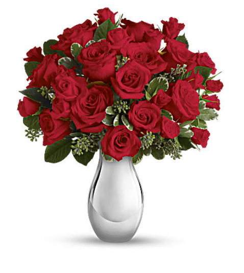 True Romance Bouquet with Red Roses