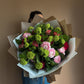 #10 Fresh Contrast Bouquet – Ranunculus & Viburnum