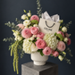 Celine Inspired Floral Arrangement - peony spray rose, dahlia, hydrangea, amaranthus