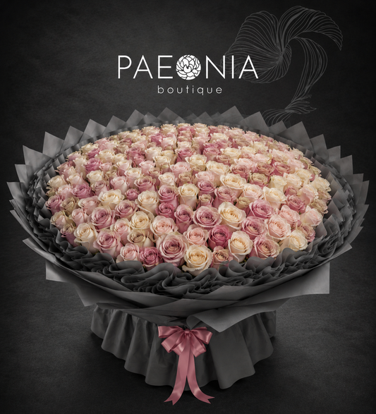 Mixed Color Roses Bouquet - 300-1000st