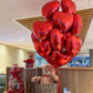 Red Heart Foil Balloon 18" + Helium