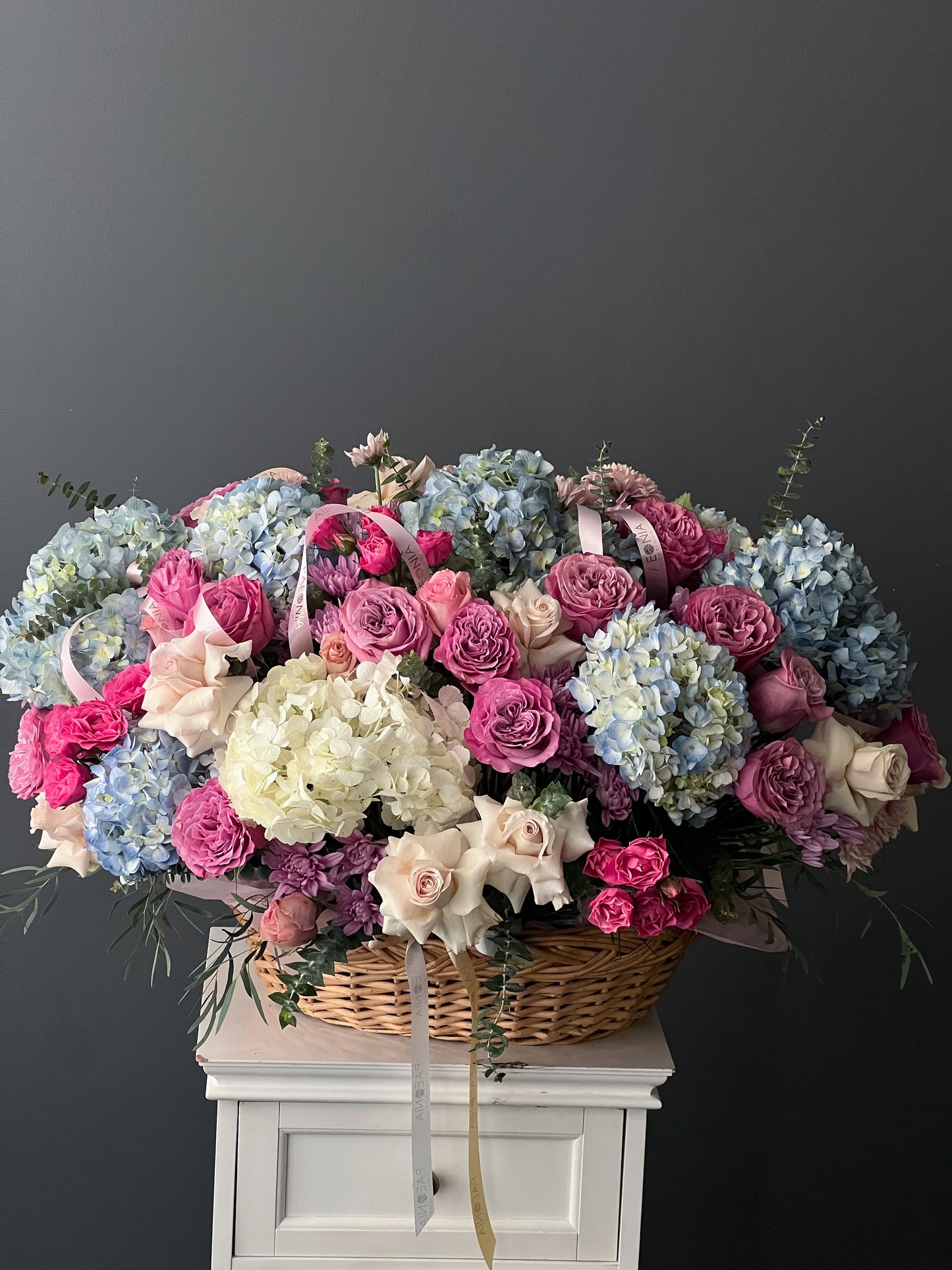 Tender hydrangeas, roses mix