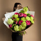 #10 Fresh Contrast Bouquet – Ranunculus & Viburnum