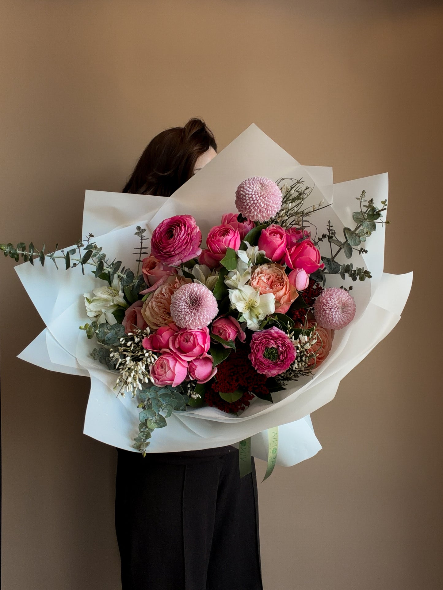 #3 Blush Garden Bouquet – Ranunculus & Pink Roses