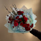 #2 Romantic Hydrangea & Red Rose Bouquet