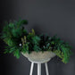#2 Evergreen Centerpiece with Black Candles