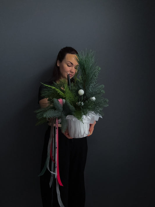 #6 Mini Marble with Candle – Monochrome Touch