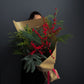 #1 Winter Greenery & Ilex Berries Bouquet
