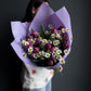 20 Lavender Double Tulips + Matricaria