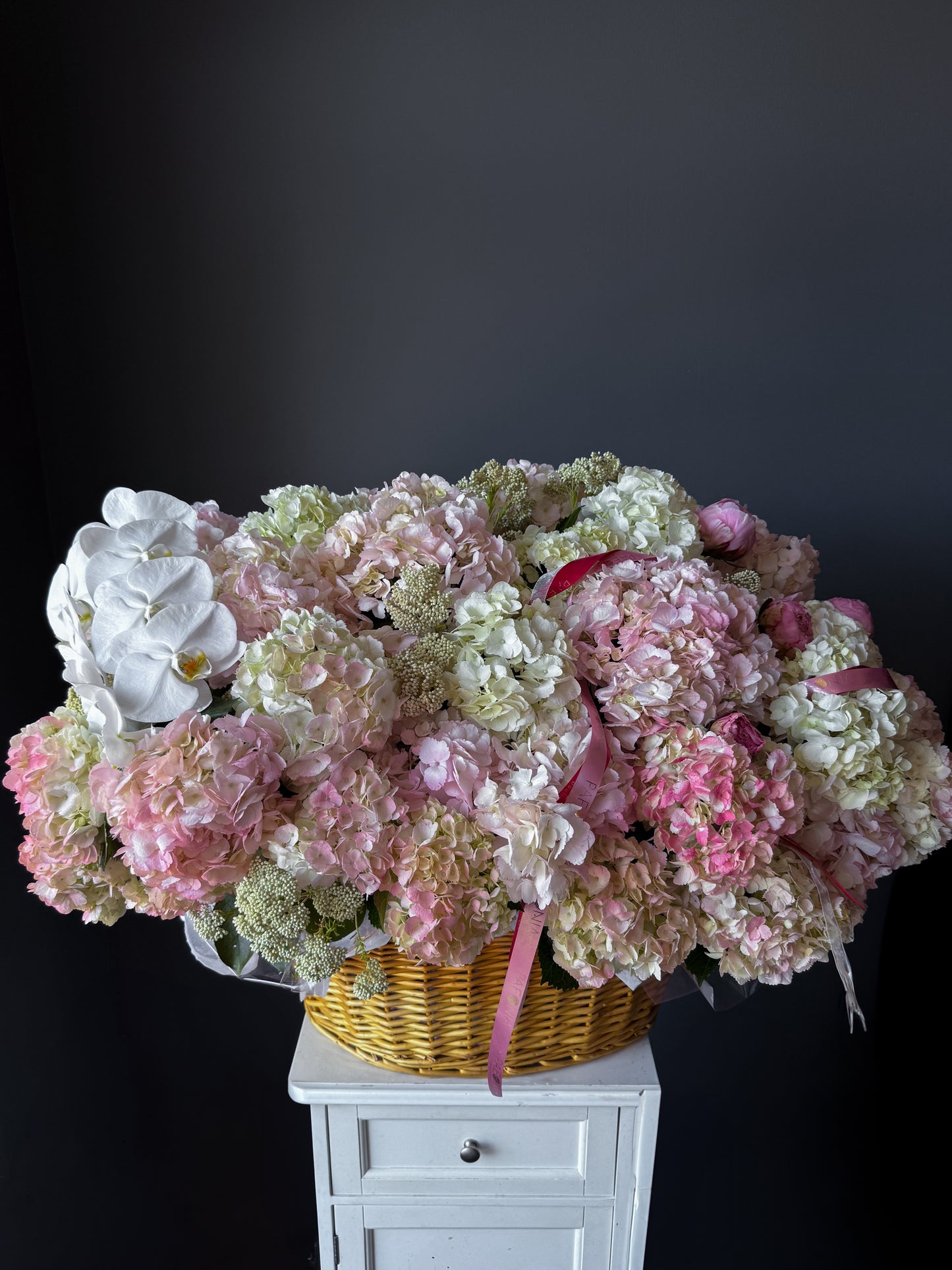 Hydrangea & Orchid Basket