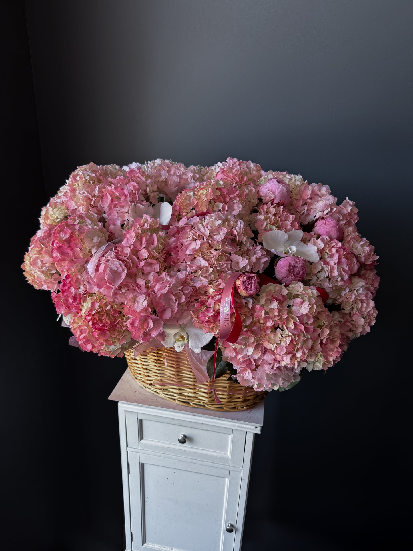Hydrangea & Orchid Basket